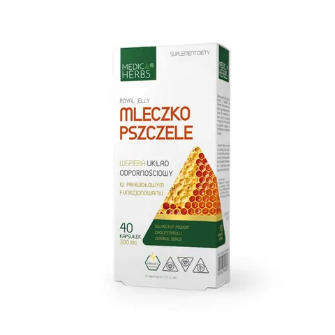 MEDICA HERBS Mleczko pszczele 300mg, 40 kaps.