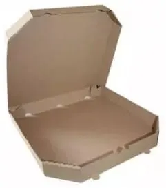 Karton na pizze 28 szary ścięty a100