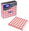 Serwetka 1-warstwowa karo czerwona 33x33 a100/28 70551