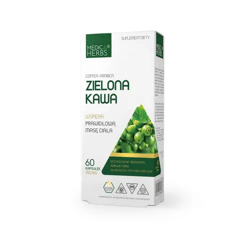 Medica herbs zielona kawa 550mg 60 kapsułek