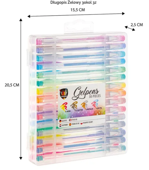 Długopis żelowy Gelpens a30 mix kolorów