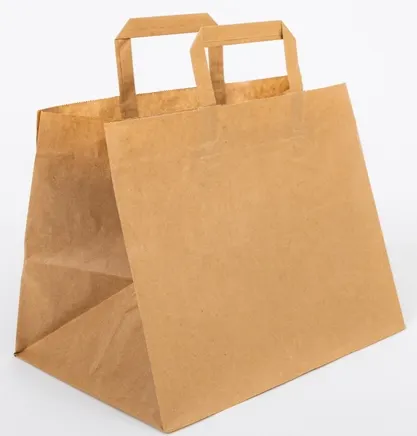 Torba papierowa brązowa 360x330x320 ucho płaskie pizza a1/200
