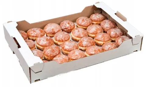 Karton 39x29x8 cukierniczy na pączki nadruk a1/50