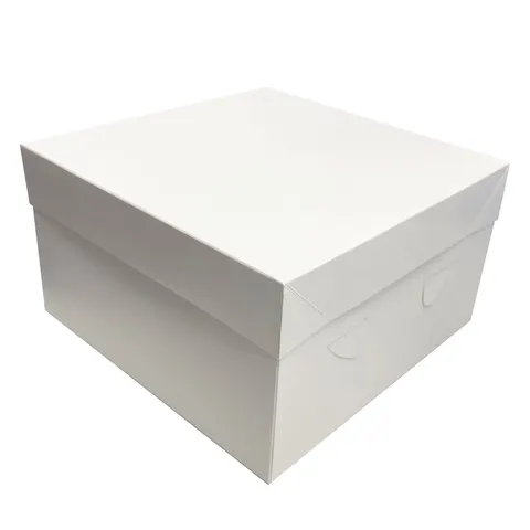 Karton 26x26x15 na tort biały zamykany a25