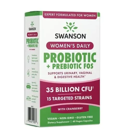 Swanson Women's Daily Probiotic + Prebiotic (60kap)