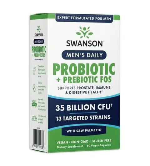 Swanson Men's Daily Probiotic + Prebiotic 60(kap)