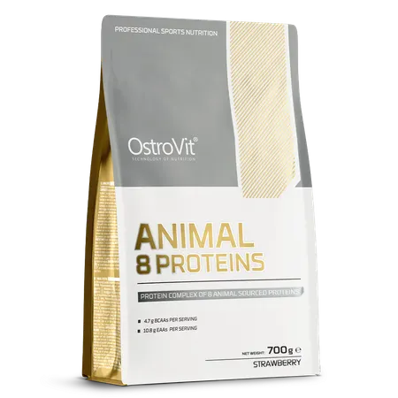 OstroVit Animal 8 Proteins truskawkowy (700g)