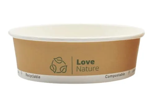 Miska sałatkowa papierowa Love Nature 500 ml 50 szt