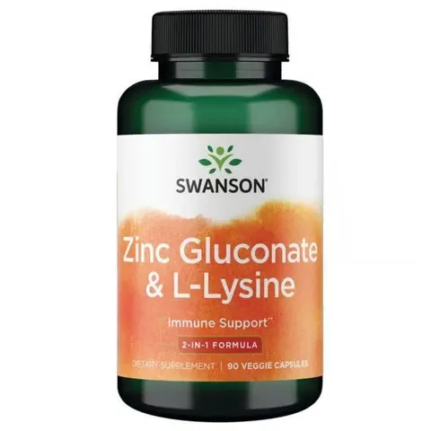 Swanson Glukonian cynku L-lizyna (90kap)