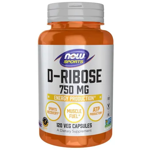 Now Foods D-Ribose 750mg (120kap)