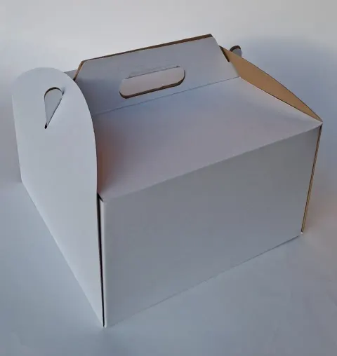 Karton 28x28x15 biały na tort mikrofala a1/100