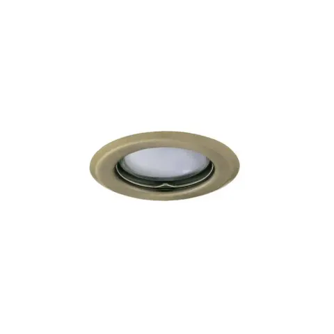 Sufitowa oprawa punktowa bez oprawki ceramicznej ALOR DSO-BR/M, mosiądz mat, stałe