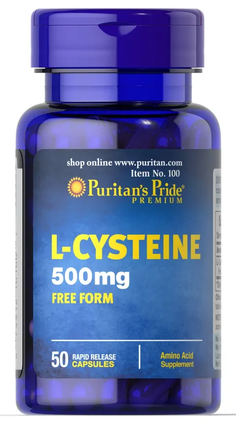 Puritan's Pride L-Cysteina 500mg (50kap)