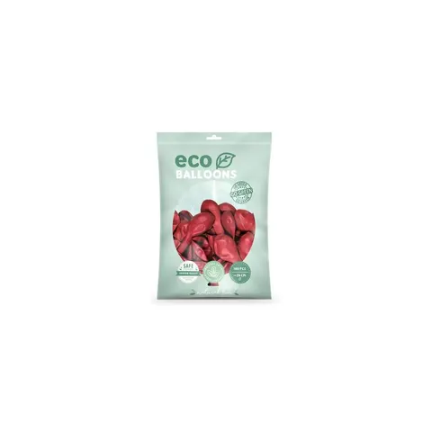 Balony PartyDeco 26cm metalizowane czerwone ECO26M-007 a100