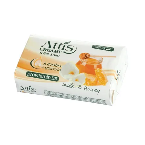 Mydło w kostce Attis Creamy Milk & Honey 100 g a1