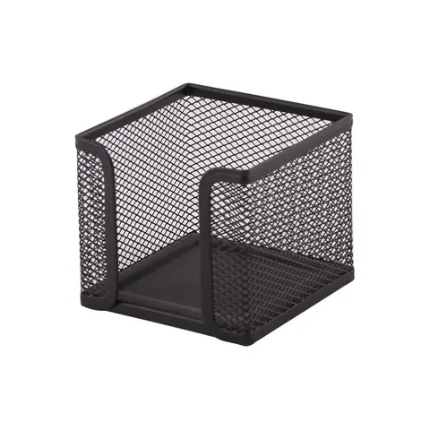 Pojemnik na karteczki 95x95x80 mm siatka czarny D.RECT a1