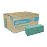 Ręczniki ZZ papierowe składane zielone Cliver eco optimum a4000 2448 a12/48