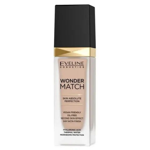 EVELINE WONDER MATCH Luksusowy podkład dopasowujący się 12 LIGHT NATURAL, 30 ml
