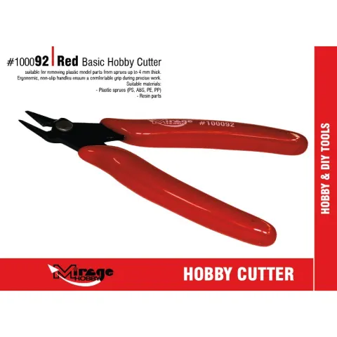 Cążki modelarskie Basic Hobby Cutter czerwone Mirage-Hobby M100092