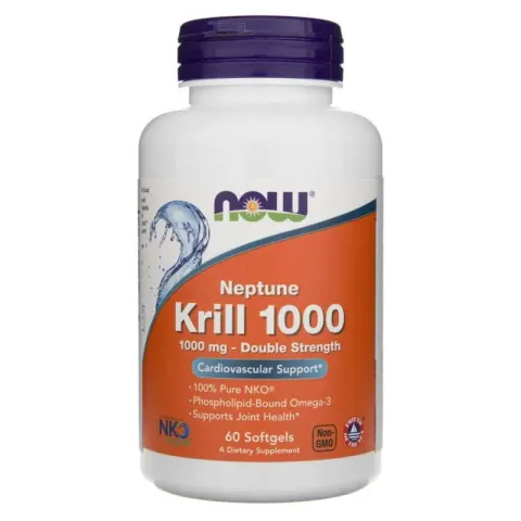 Now Foods Olej z kryla 1000 mg (60 kap)