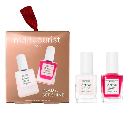 Manucurist Mini Active Duo zestaw dwóch lakierów pielęgnacyjnych