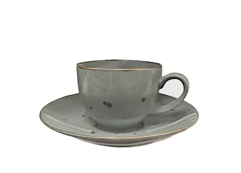 Filiżanka 200 ml ze spodkiem 16 cm Cottage Graphite 1080 Bogucice