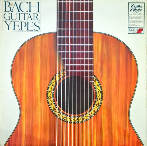 Narciso Yepes: Bach Guitar LP CC7515 Contour VG