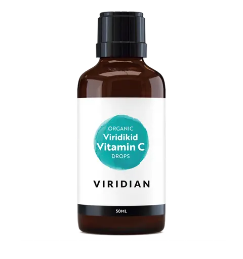 Viridian Viridikid Ekologiczna Witamina C w kropelkach dla dzieci (50ml)