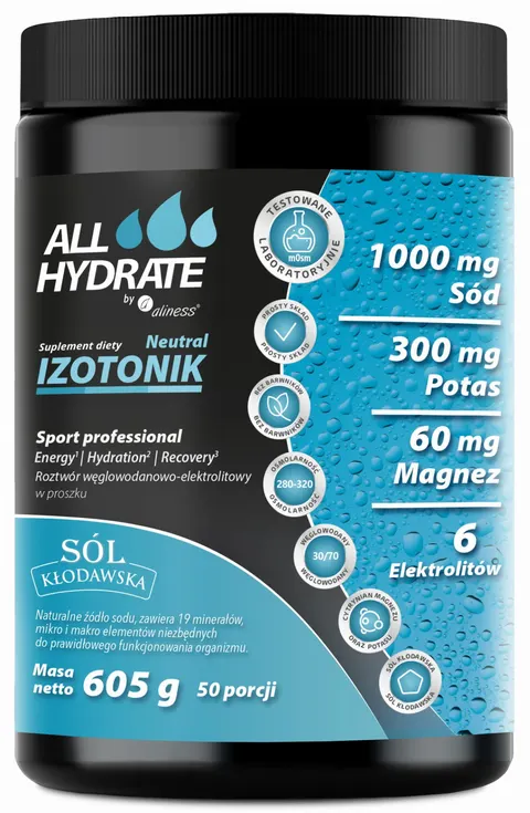 Aliness ALLHydrate Izotonik Neutral (605g 50 porcji)