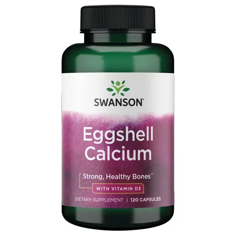 Swanson EggShell Calcium z witaminą D-3 (120kap)