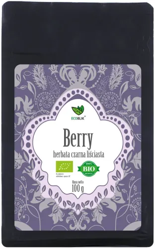 Aliness Herbata czarna BERRY liściasta EKO (100g)(data do 18.03.2027)