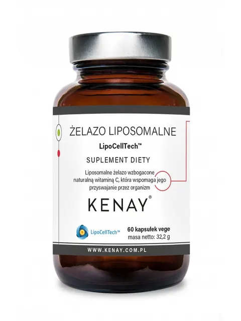 Kenay Żelazo liposomalne LipoCellTech™ (60 kap)