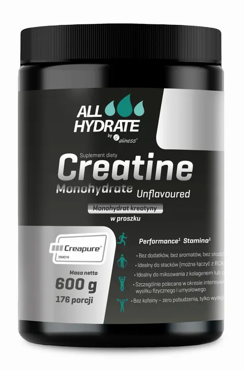 Aliness AllHydrate Creatine (Creapure®) 600g (176porcji)