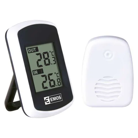Termometr bezprzewodowy, temperatura zewnętrzna / wewnętrzna; E0042 EMOS