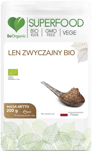 Beorganic Len zwyczajny (siemię lniane) BIO 200g