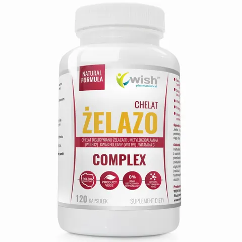 Wish Żelazo Chelat Complex ( 120 kaps)