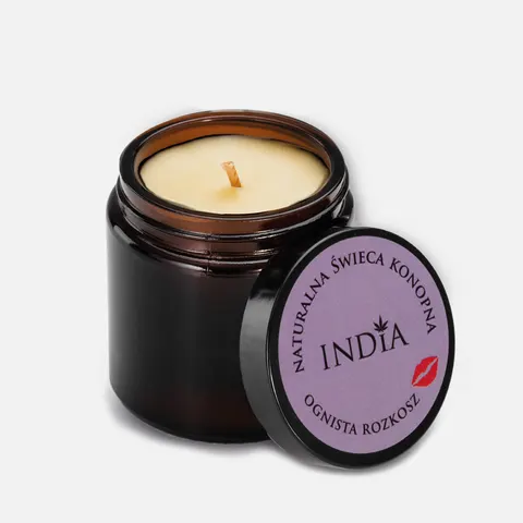 India Konopna świeca Ognista rozkosz (90g)