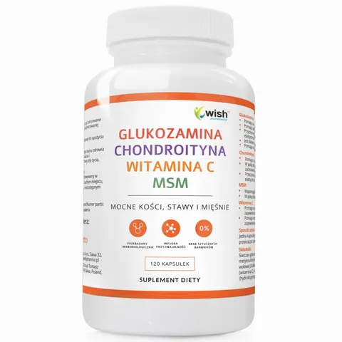 Wish Glukozamina Chondroityna MSM (120kaps)