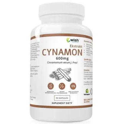 Wish Cynamon Cejloński 600mg(90kaps)