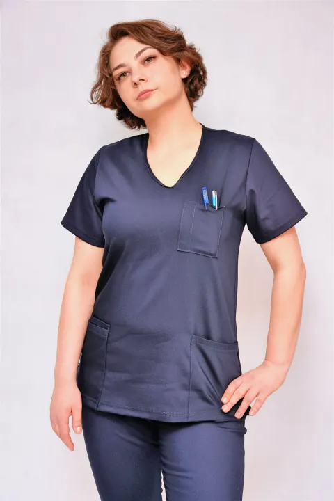 bluza medyczna granat