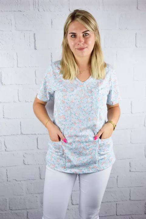 bluza medyczna Stokrotki Mięta