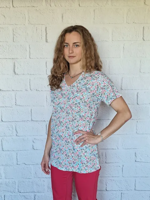 bluza medyczna Niebieski Wianek