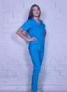 Bluza medyczna smerfowa