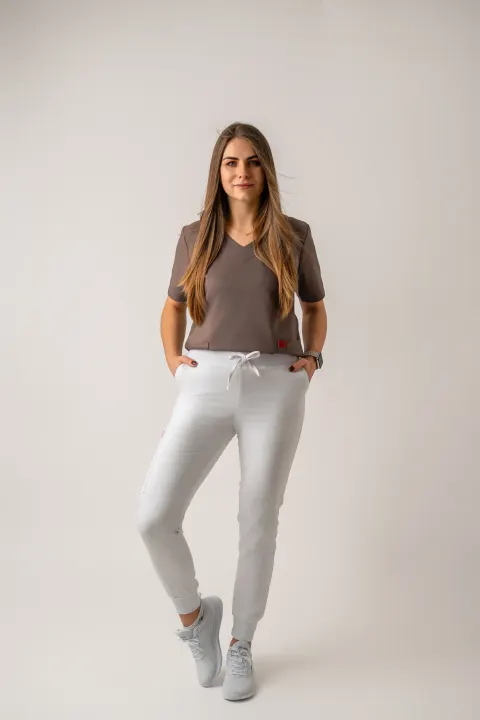 Spodnie UNISEX białe