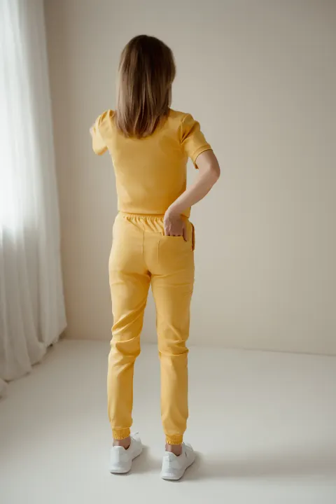 Spodnie medyczne KOMFORT mango - EDYCJA LIMITOWANA