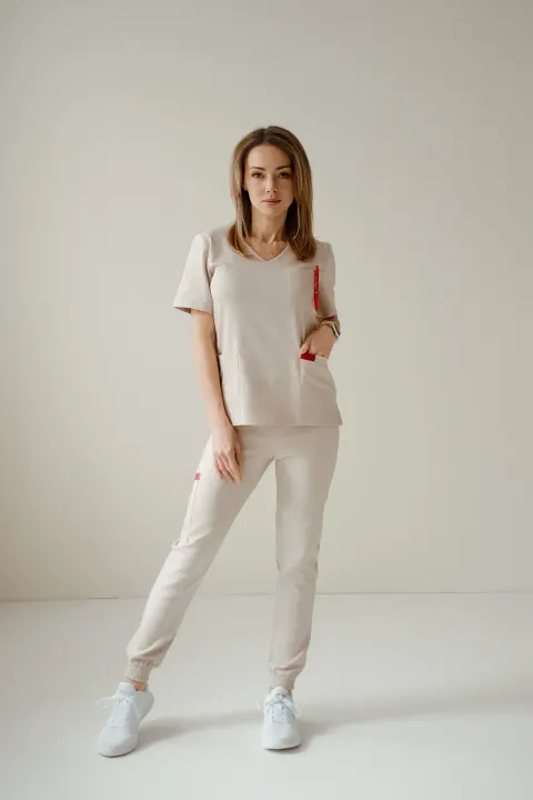 Bluza medyczna KOMFORT wanilia