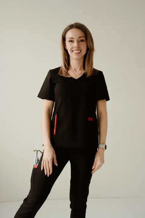 Bluza medyczna KOMFORT czarny