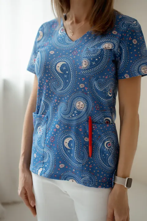 Bluza medyczna słońce i księżyc