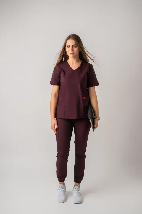 Bluza medyczna KOMFORT śliwka