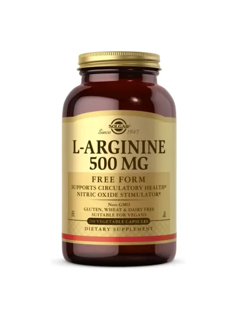 Solgar L-arginina 500 mg (250 kaps)